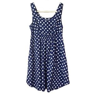Vanessa Virginia Anthropologie Polka Dot Retro Pinup Fit Flare Dress Size US 6